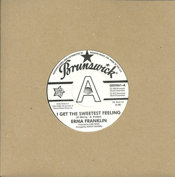 Erma Franklin / Laverne Baker* – I Get The Sweetest Feeling / I'm The One To Do It
