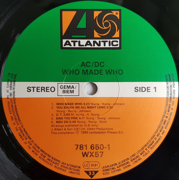 AC/DC  : Who made who