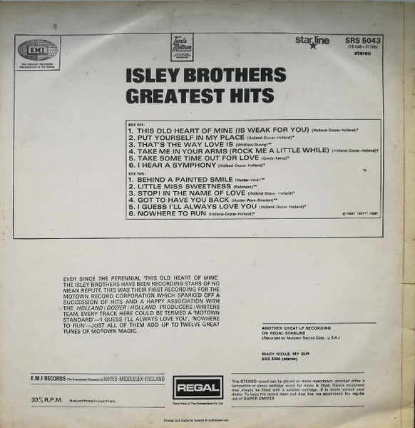 Isley Brothers* – Greatest Hits