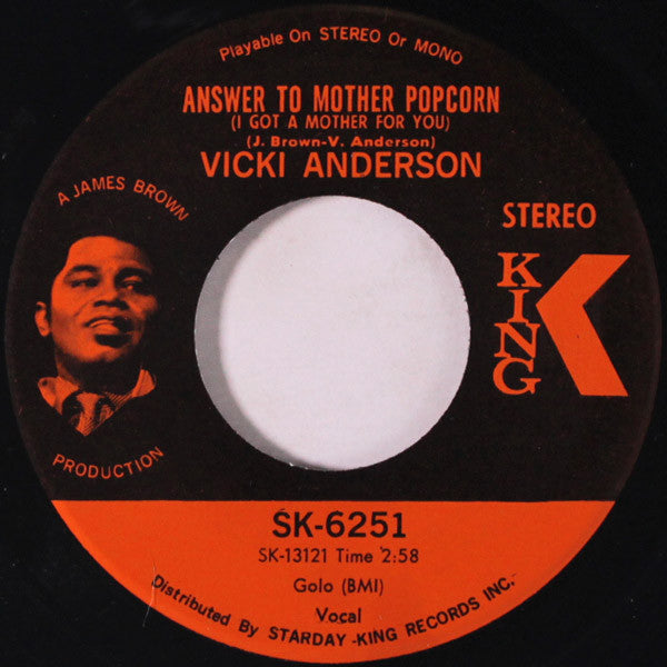 Vicki Anderson : Answer to mother popcorn
