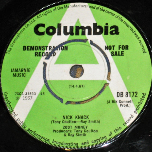 Zoot Money : Nick Knack