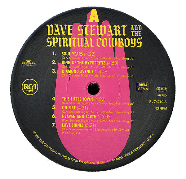 Dave Stewart and the spiritual cowboys : same