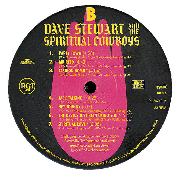 Dave Stewart and the spiritual cowboys : same