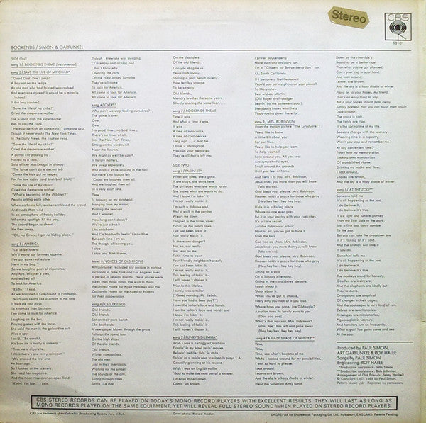 Simon and Garfunkel : Bookends