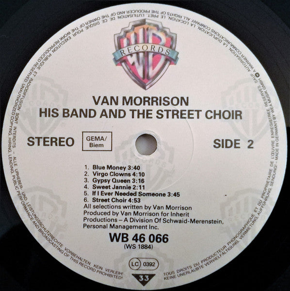 Van Morrison :His band and the street choir