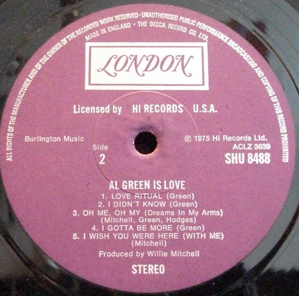 Al Green : Is love