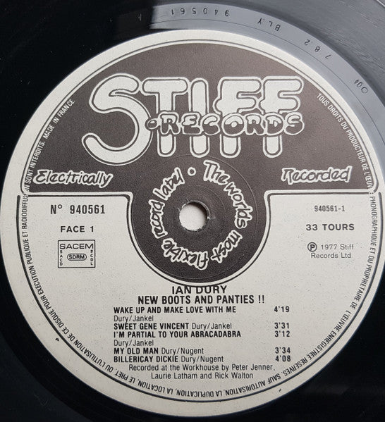 Ian Dury :New Boots and Panties!!