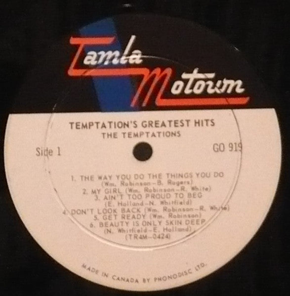 The Temptations : Greatest Hits