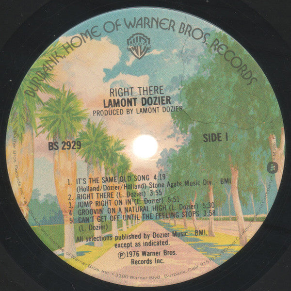 Lamont Dozier : Right There