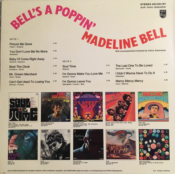 Madeline Bell : Bell's a poppin