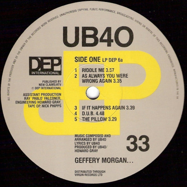UB 40: Geffery Morgan