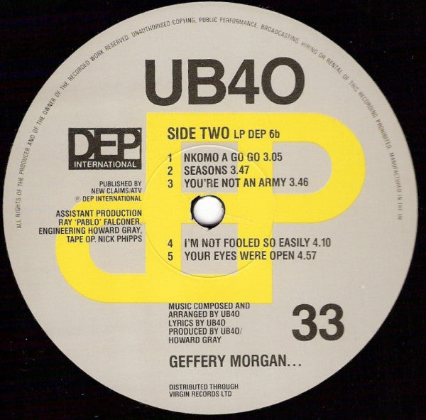 UB 40: Geffery Morgan