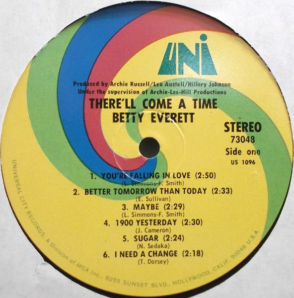 Betty Everett : There'll come a time