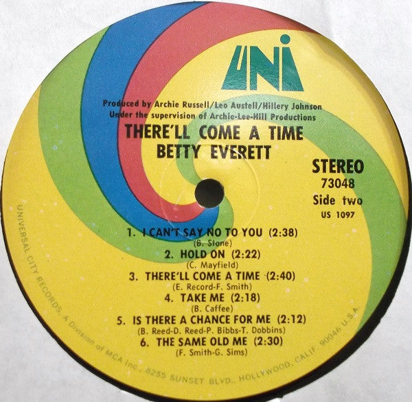 Betty Everett : There'll come a time