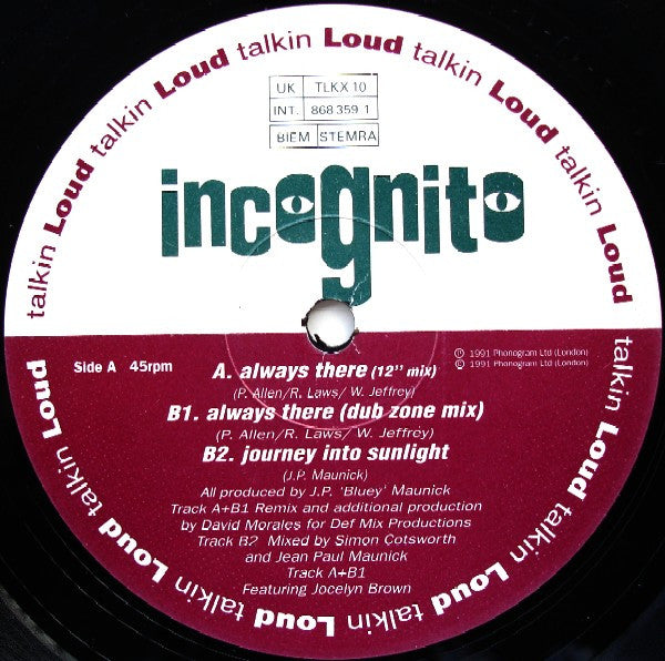 Incognito Featuring Jocelyn Brown ‎–Always There