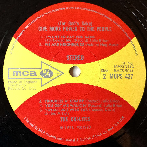 The Chi-Lites : For God's sake give more power to the people