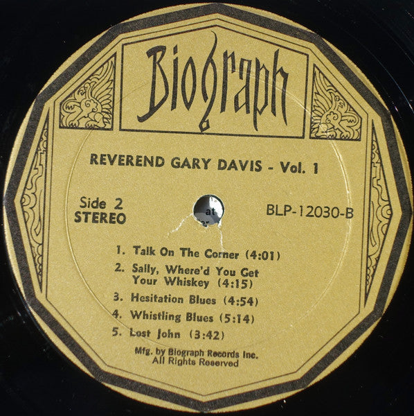 Reverend Gary Davis : Vol 1