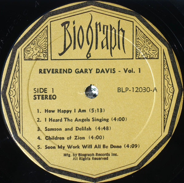 Reverend Gary Davis : Vol 1