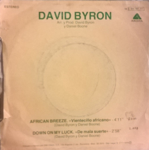 David Byron : African Breeze Vientecillo Africano