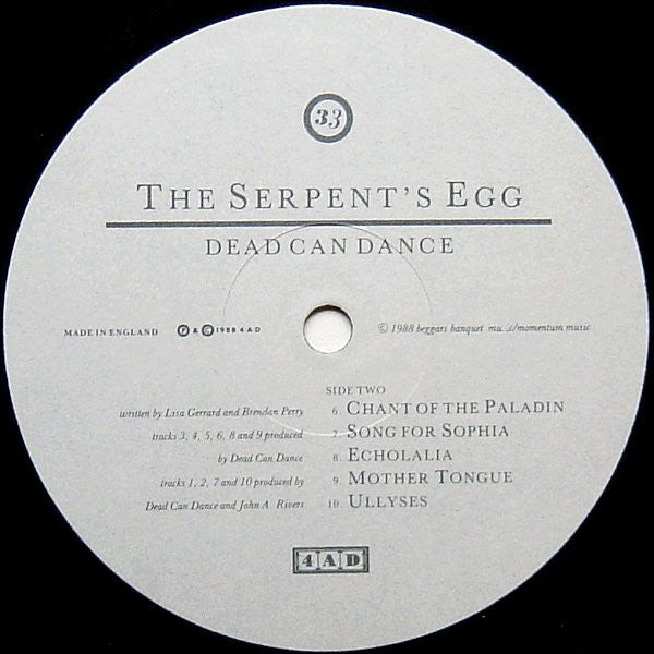 Dead can Dance : The Serpents Egg
