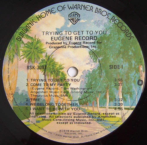 Eugene Record – Trying To Get To You
