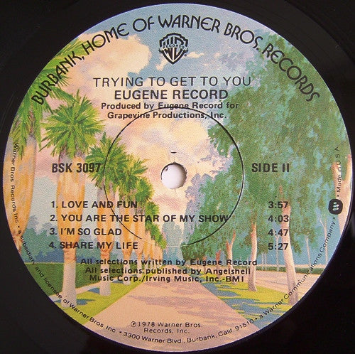 Eugene Record – Trying To Get To You