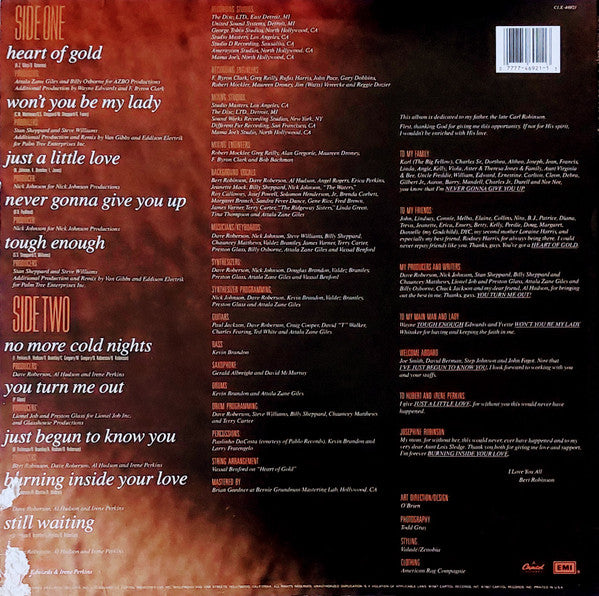 Bert Robinson – No More Cold Nights