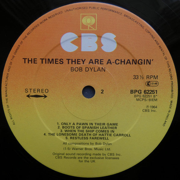 Bob Dylan: The Times they are a-changin