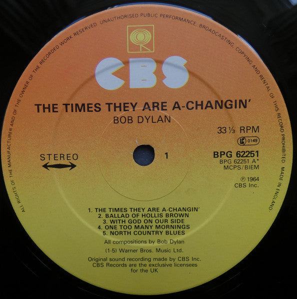 Bob Dylan: The Times they are a-changin