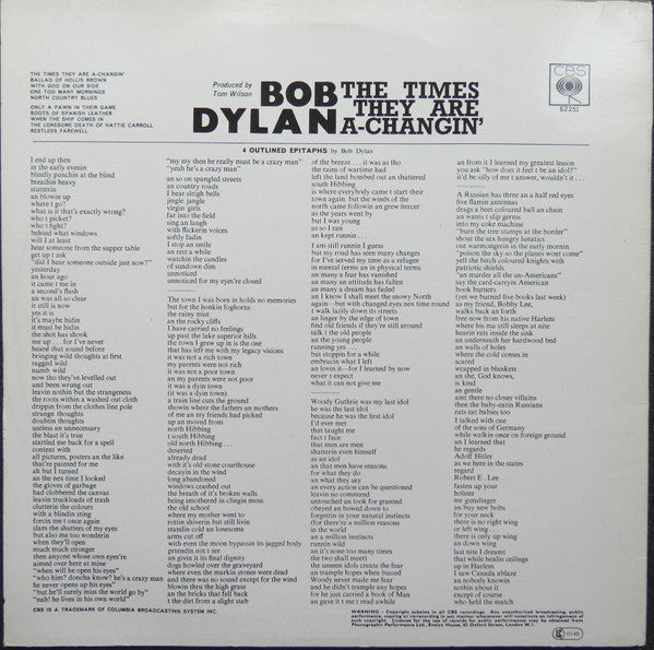 Bob Dylan: The Times they are a-changin