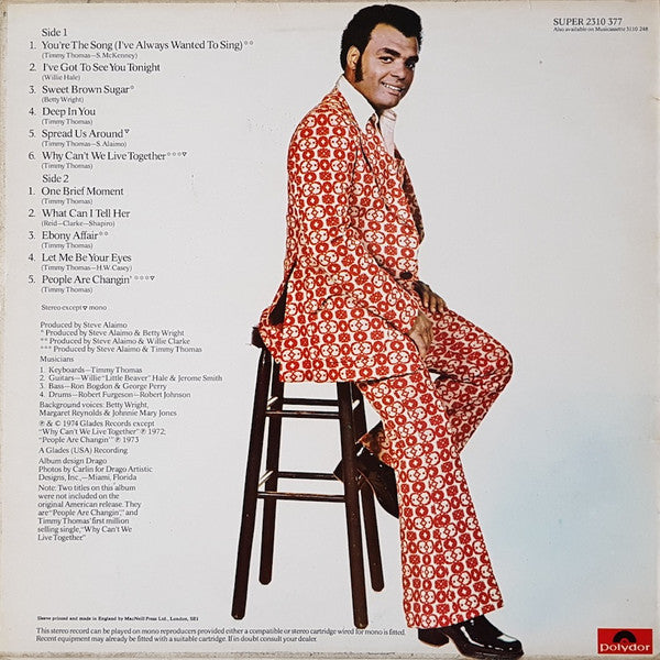 Timmy Thomas : You're the song I've always wanted to sing