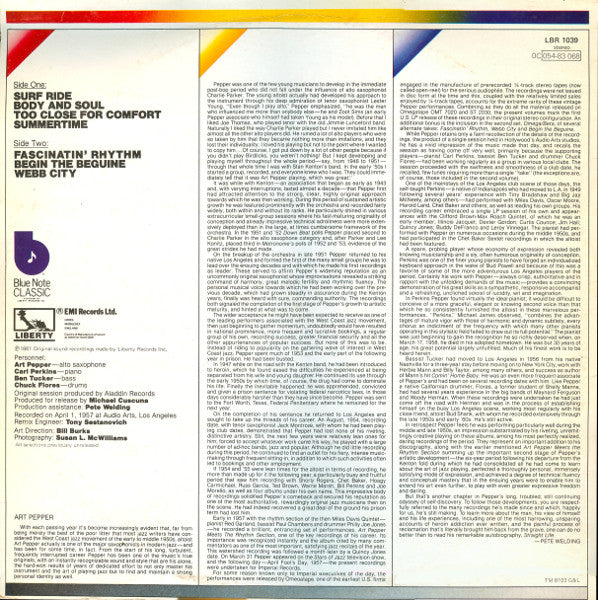 Art Pepper : Alpha Omega