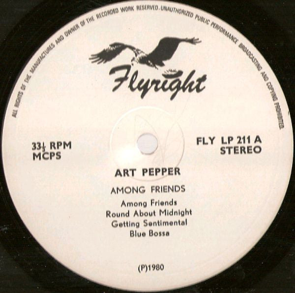 Art Pepper : Among friends