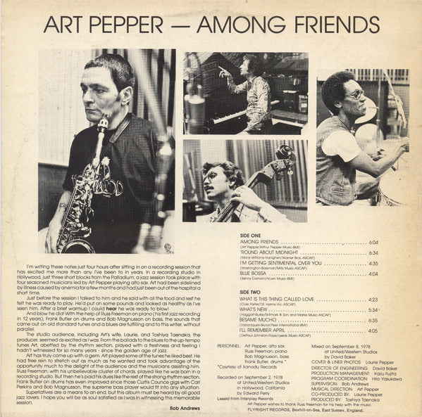 Art Pepper : Among friends