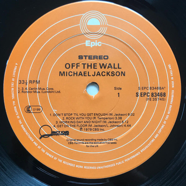 Michael Jackson : Off the wall