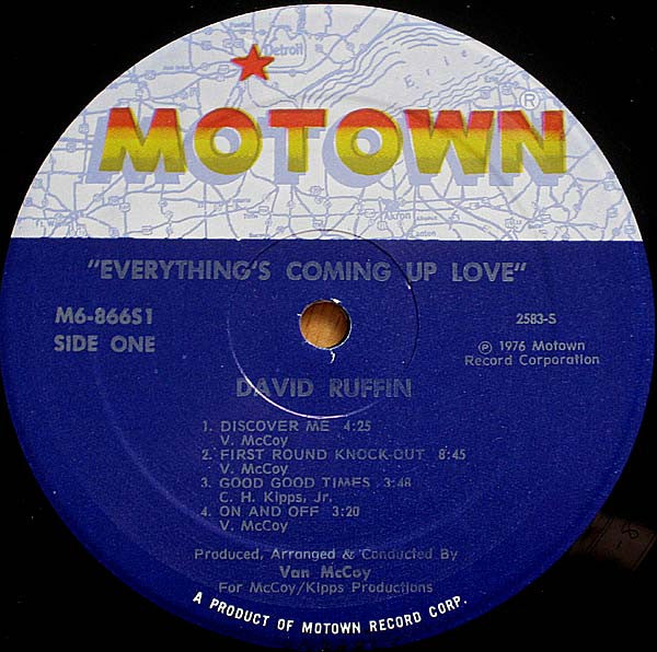 David Ruffin : Everything's coming up love