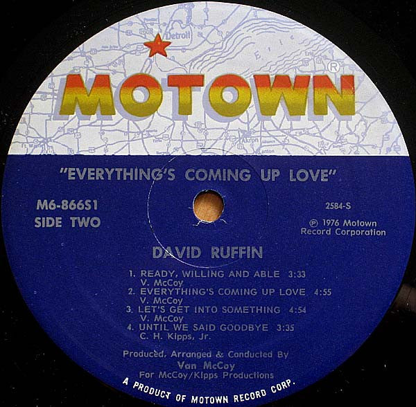David Ruffin : Everything's coming up love