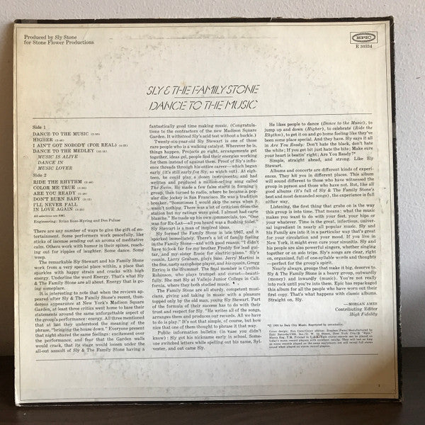 Sly & The Family Stone & Dance To The Music