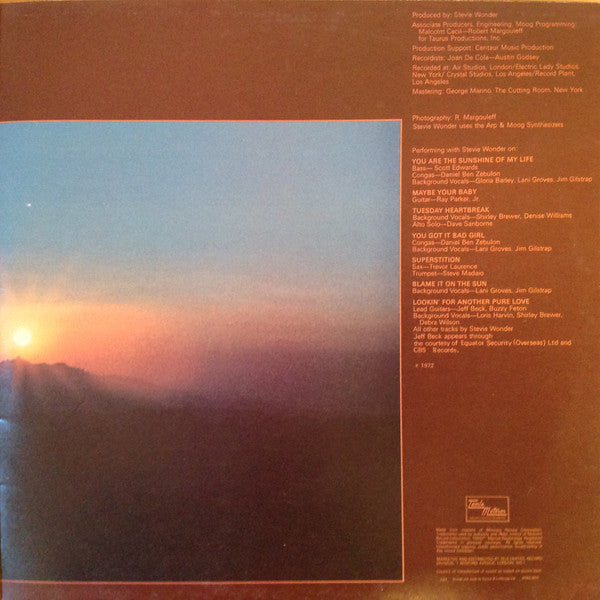 Stevie Wonder : Talking book