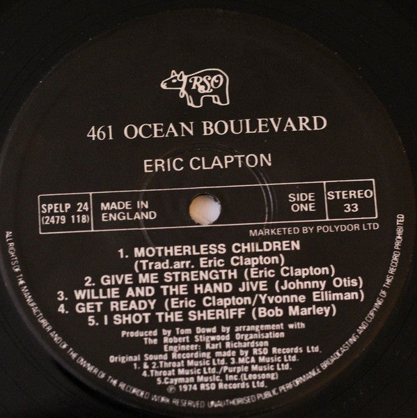 Eric Clapton : 461 Ocean Boulevard