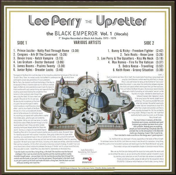 Various : Lee Perry The Black Emperor Vol.1 (Vocals)
