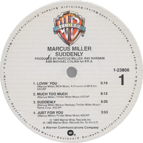 Marcus Miller : Suddenly