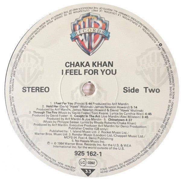 Chaka Khan : I feel for you
