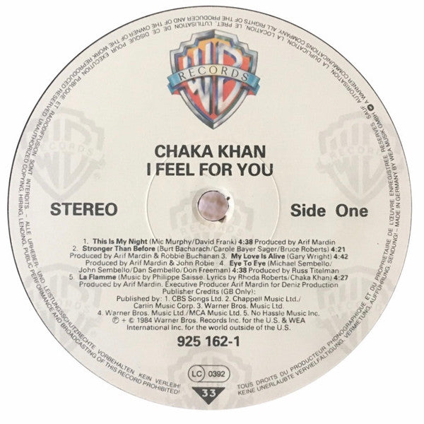 Chaka Khan : I feel for you