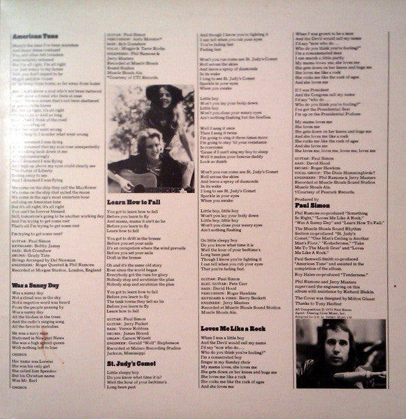Paul Simon : There goes rhyming simon