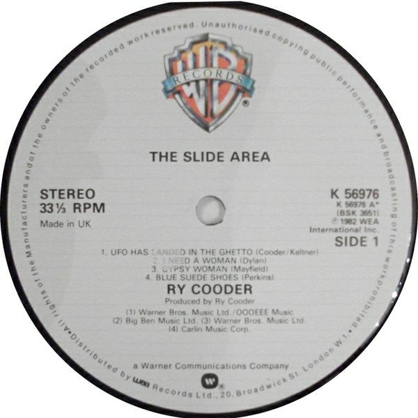 Ry Cooder : The Slide area