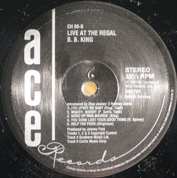 B.B. King : Live at the Regal
