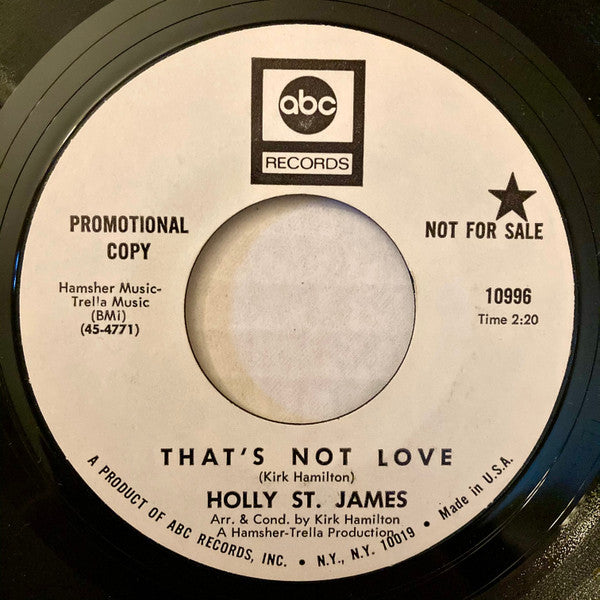 Holly St James : That's not love