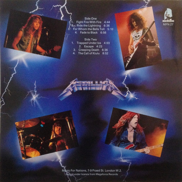 Metallica : Ride the lightening