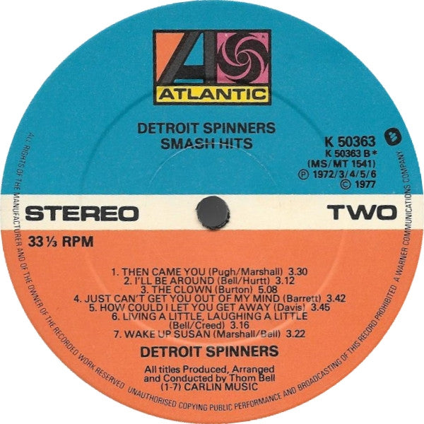 Detroit Spinners : Smash Hits